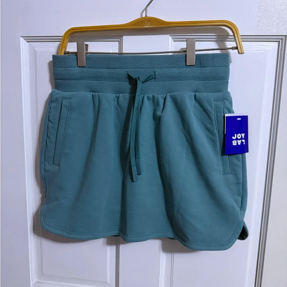 JoyLab Teal Drawstring Skort